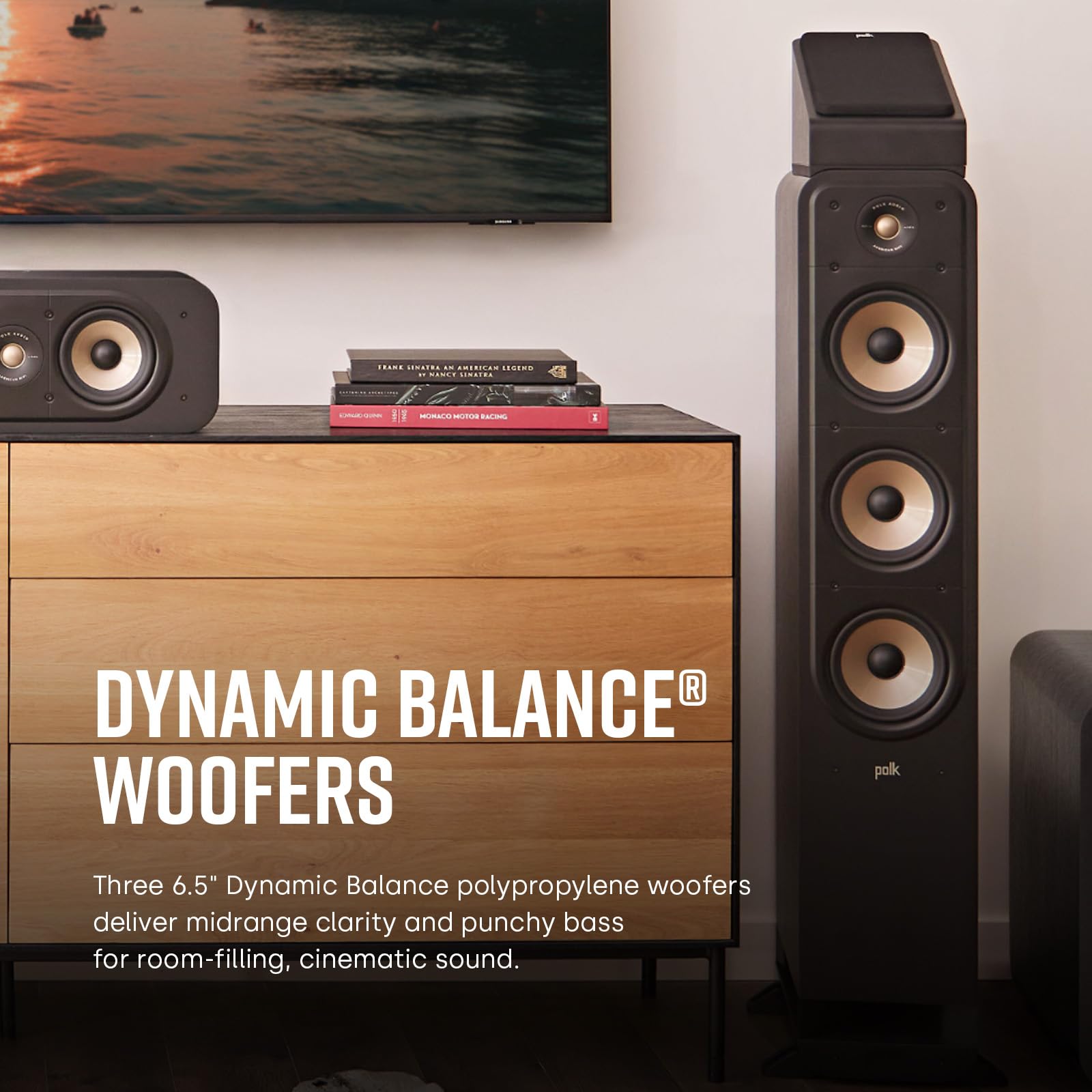 Polk Signature Elite ES50 Tower Speaker For High-Resolution Sound