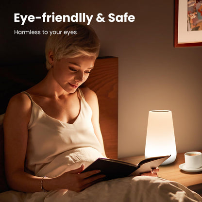 THAUSDAS Dimmable Touch Night Light RGB Colors For Bedroom