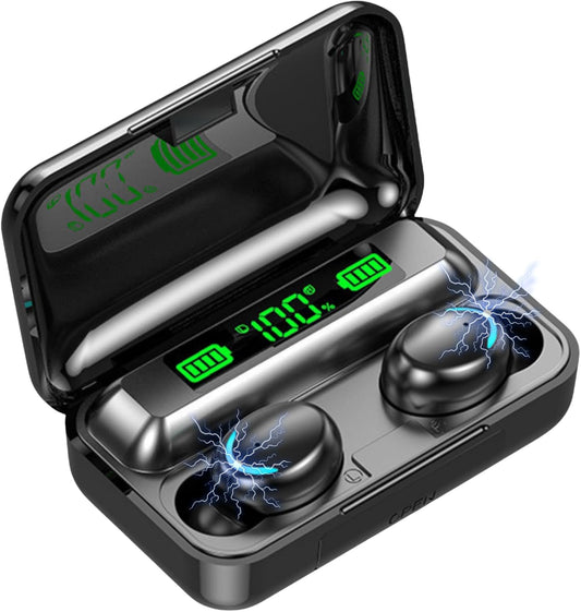 Wireless Earbuds Bluetooth 5.3 Noise Cancelling LED Case