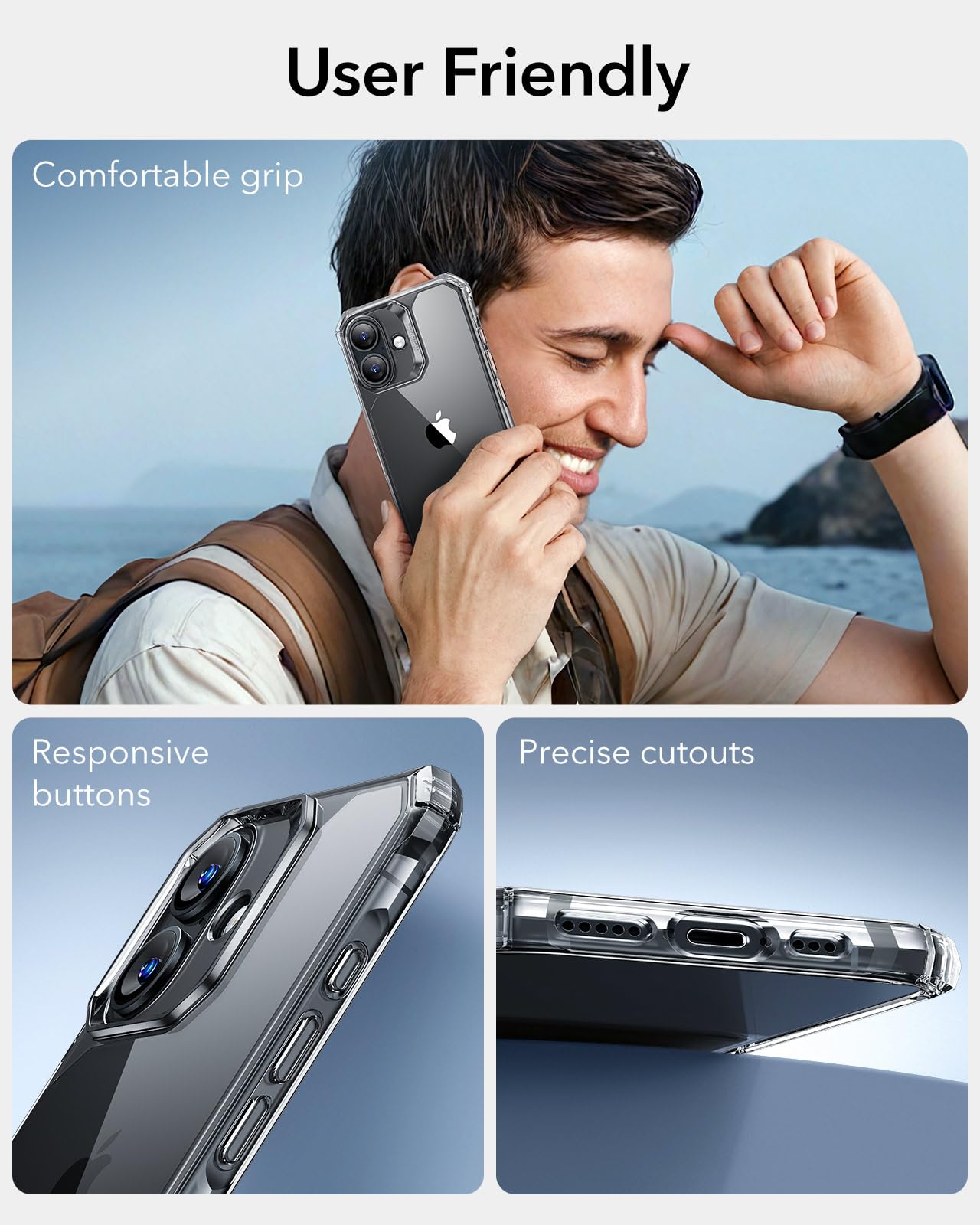 Military-Grade Clear Case for iPhone 14 and 13