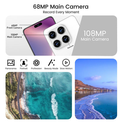 MMY 16PROMA X Unlocked Phone 6.99in HD Android 14 7000mAh 5G 16GB 512GB Deep Blue