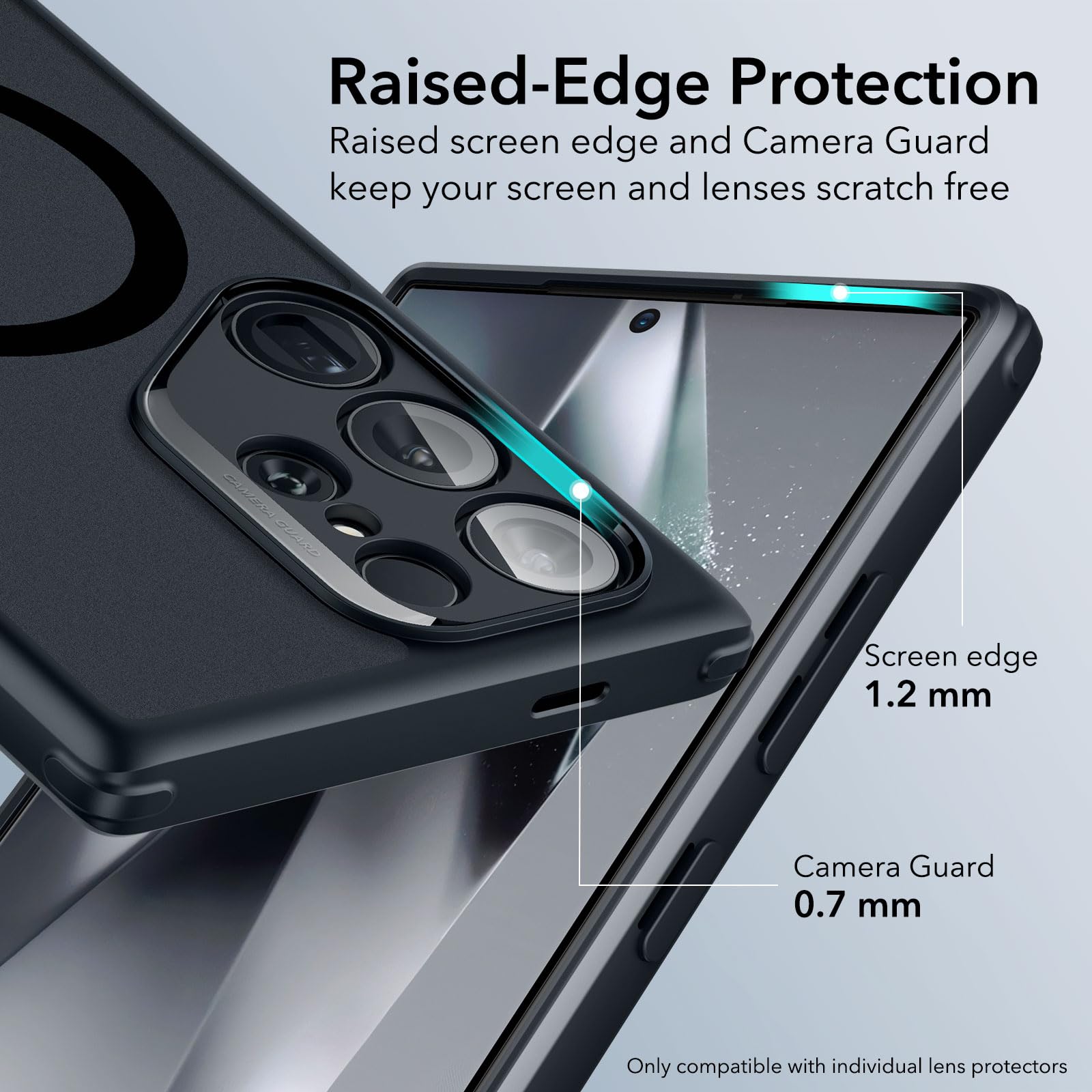 ESR Clear Black Case for Samsung Galaxy S25 Ultra