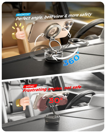 Dimoncoat 2026 Upgraded Metal 360 Degree Vacuum Phone Mount