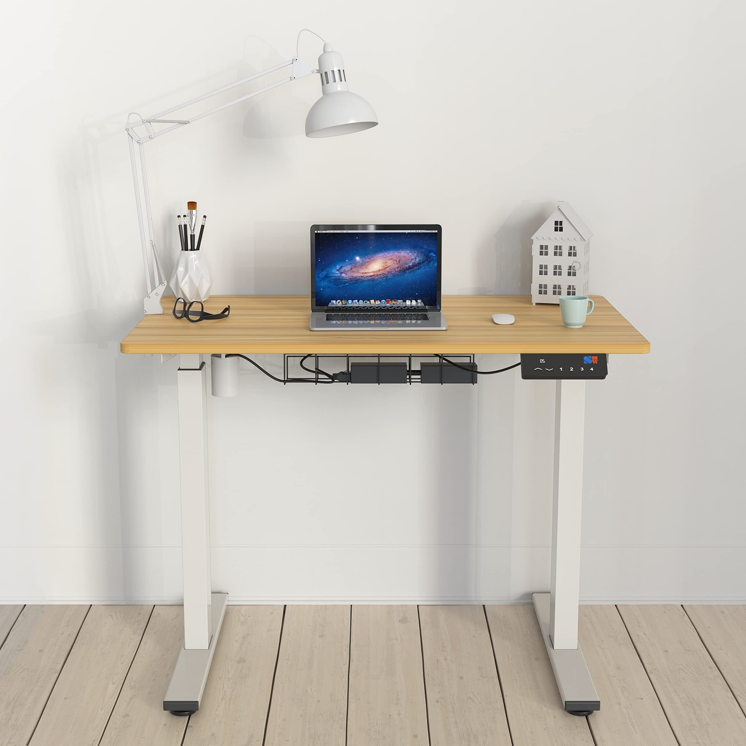 Height Adjustable Standing Desk with Memory Preset Feature