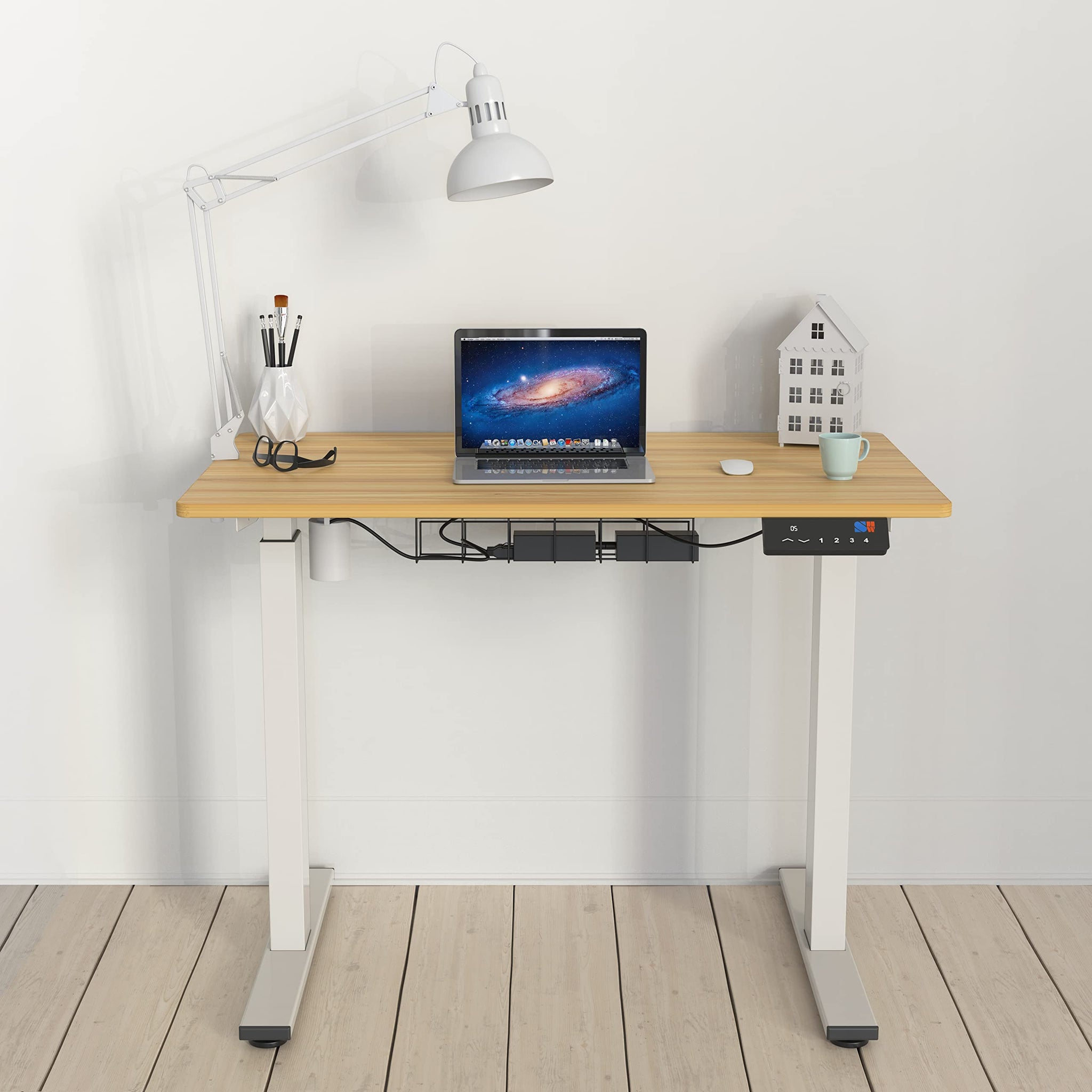 Height Adjustable Standing Desk with Memory Preset Feature