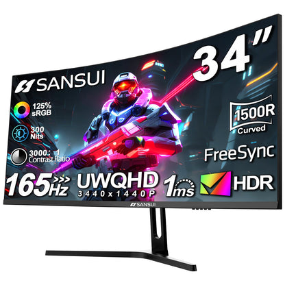 Sansui 24 Inch Eye Care Monitor With HDMI And VGA Ports