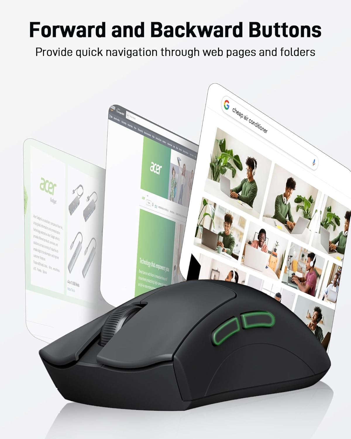 Acer Wireless Mouse with 1200 DPI Precision