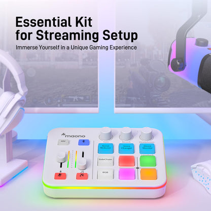 MaonoCaster G1 NEO Gaming Audio Mixer With Pro Preamp RGB