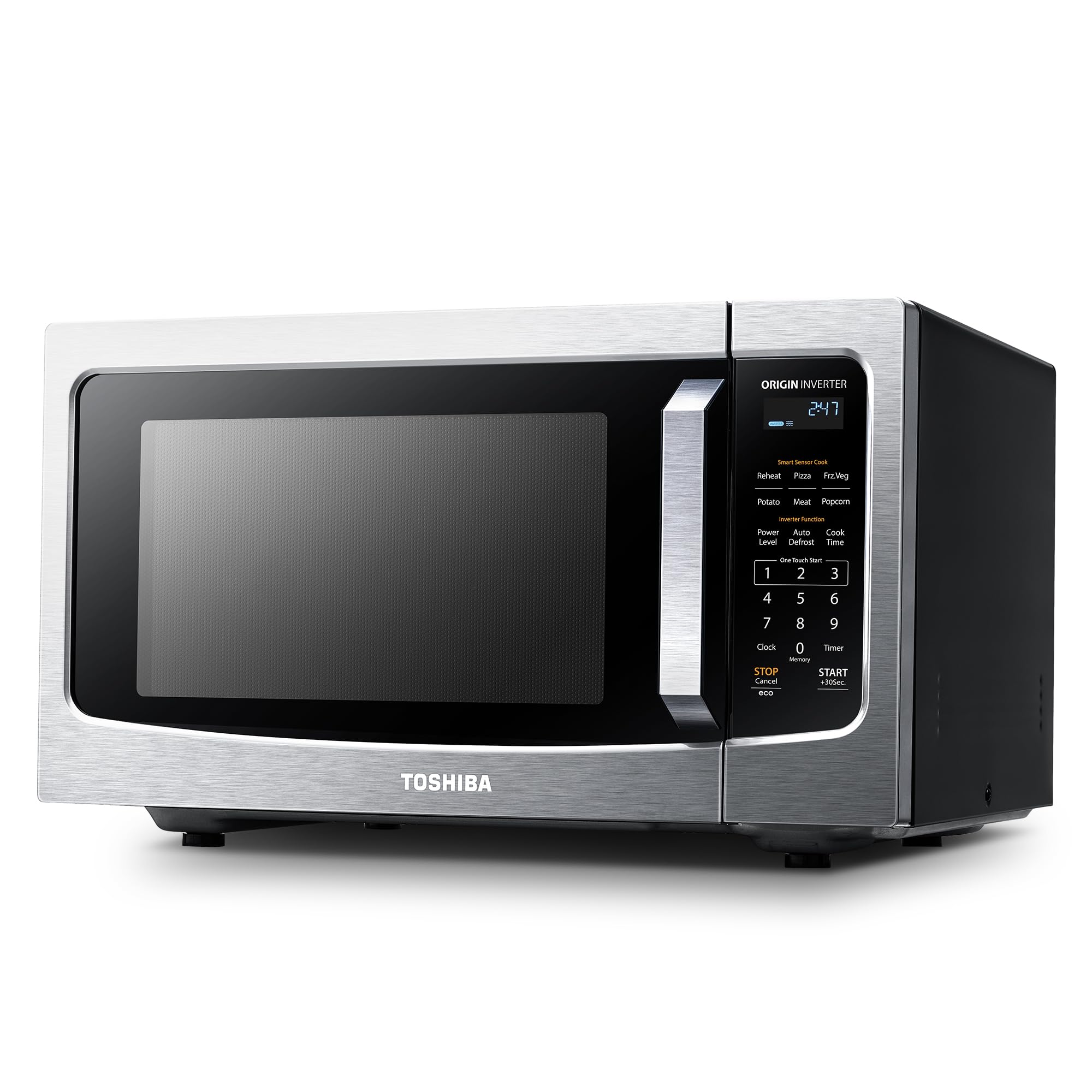 Toshiba Small Countertop Microwave with Child Lock Feature
