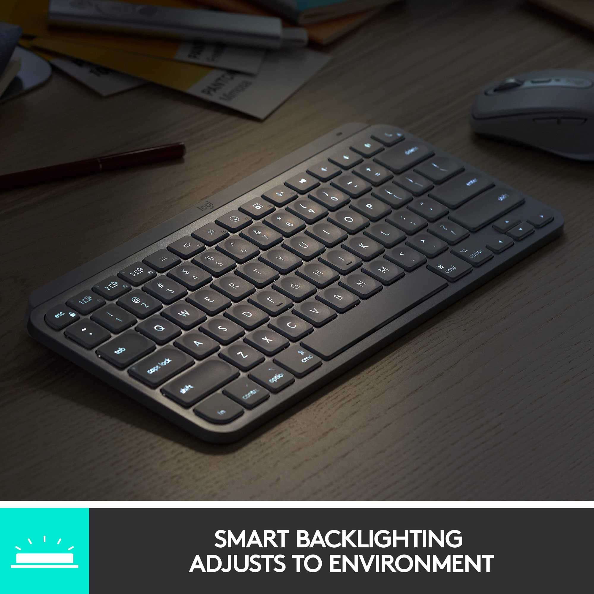 Logitech MX Keys S Wireless Keyboard with Smart Backlighting