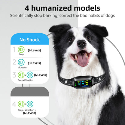 Rechargeable Dog Bark Collar with Adjustable Sensitivity Levels