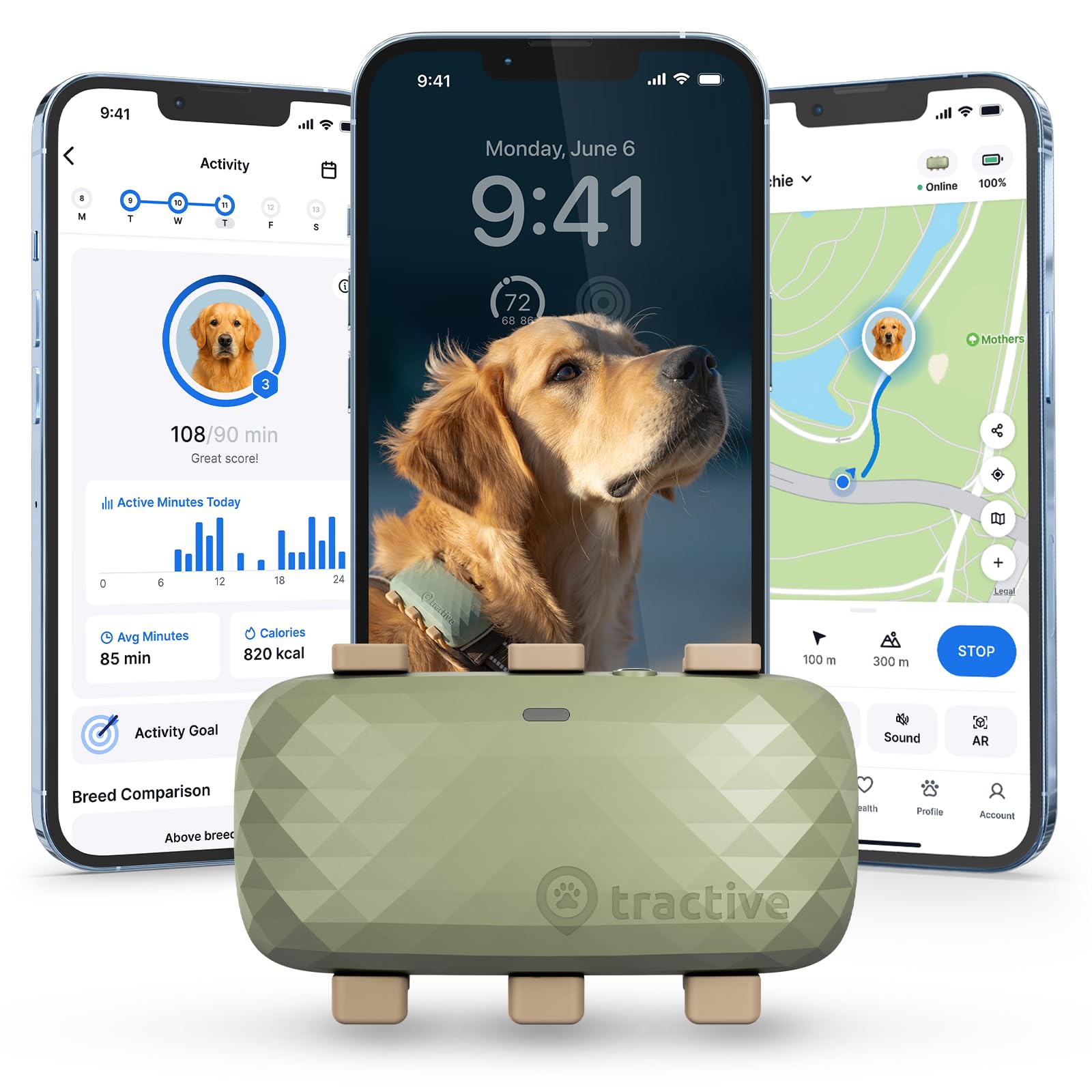 Tractive XL Smart Dog GPS Tracker with Health Monitoring