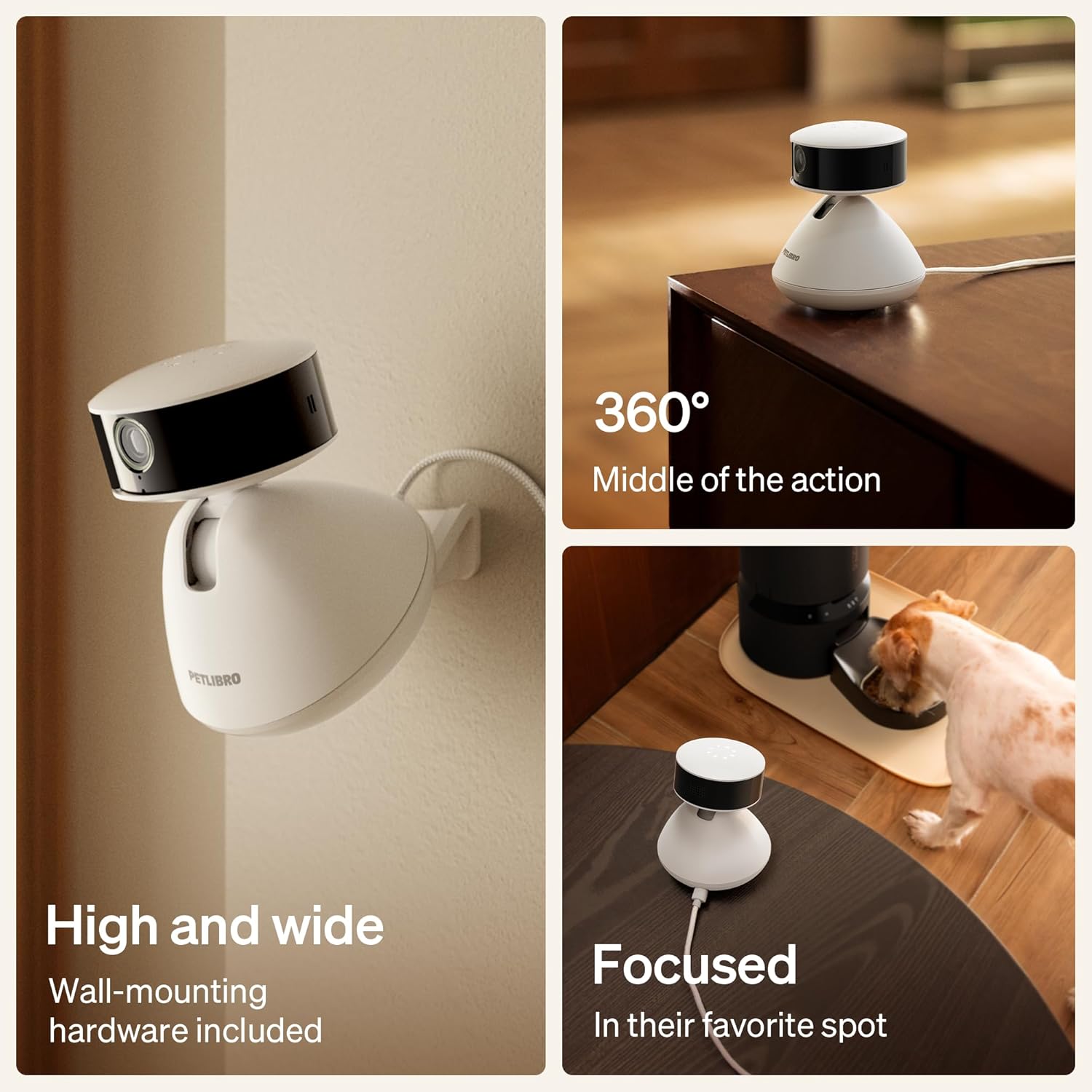 AI Dog Camera with Multi Pet Recognition and Night Vision