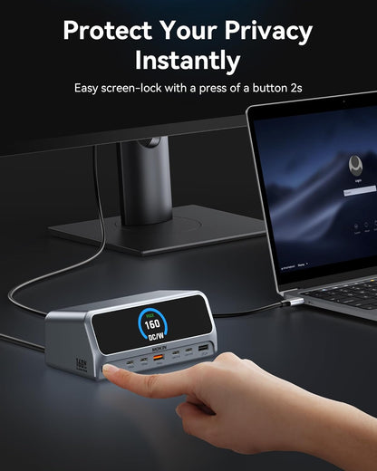 MOKiN 13 In 1 USB C Laptop Docking Station With LCD Display