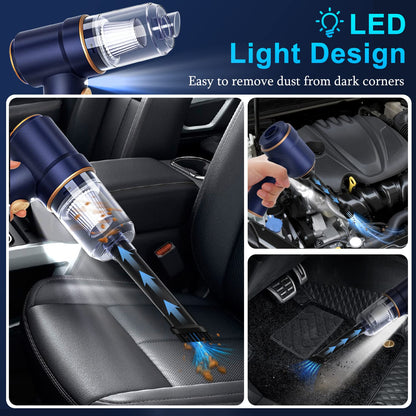 KMM Handheld Car Vacuum Cleaner 9000Pa 120W LED Light