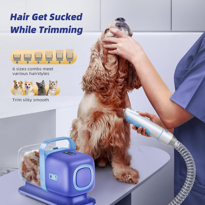 Dog Grooming Kit With Vacuum For Easy Cleanup