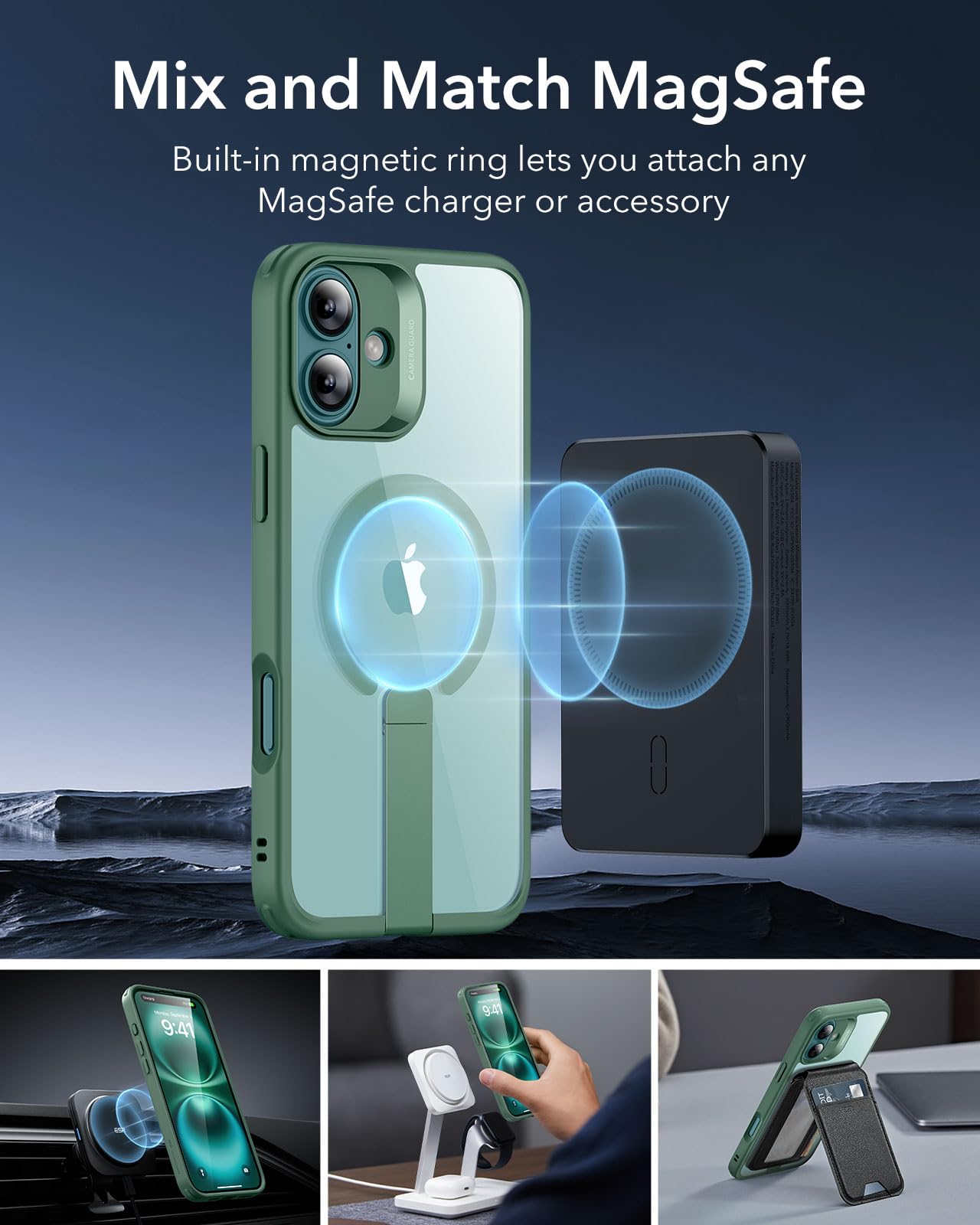 Military-Grade Clear Case for iPhone 16 Pro Max