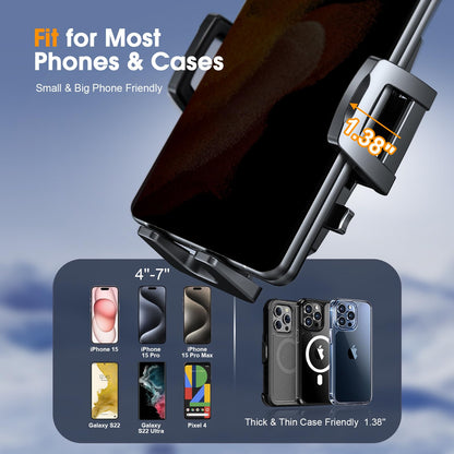Upgraded 3 In 1 Car Phone Holder Mount Powerful Suction