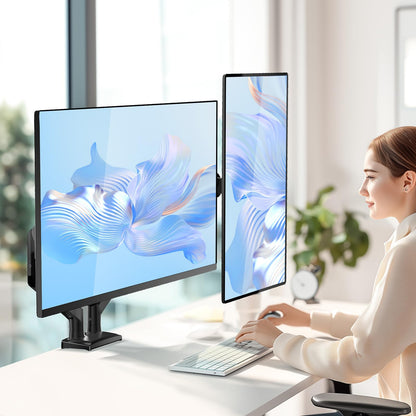 Wali Dual Monitor Stand With Gas Spring 17 to 32 Inches