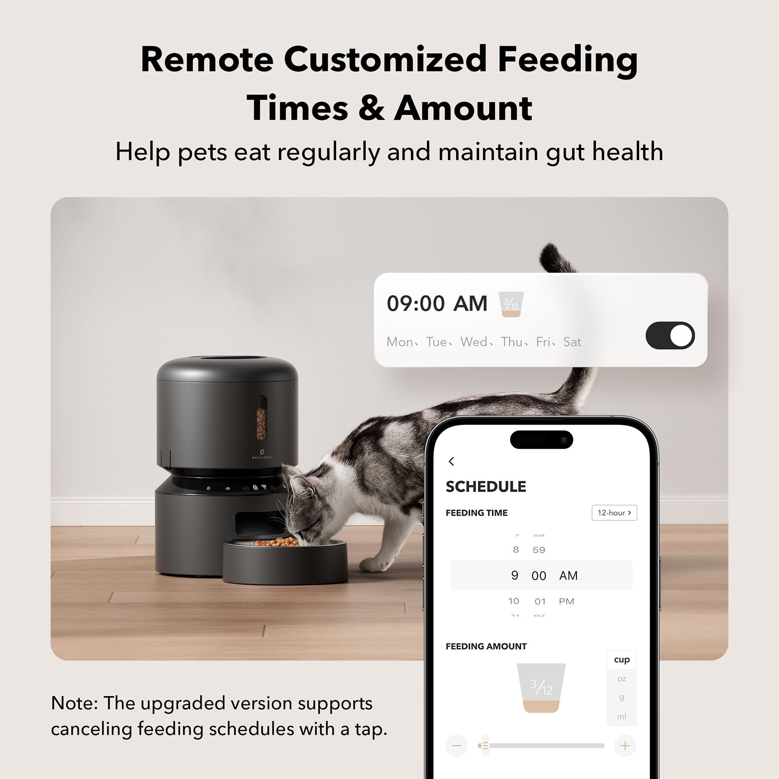 Automatic Cat Feeder with Freshness Preservation and Timed Meals