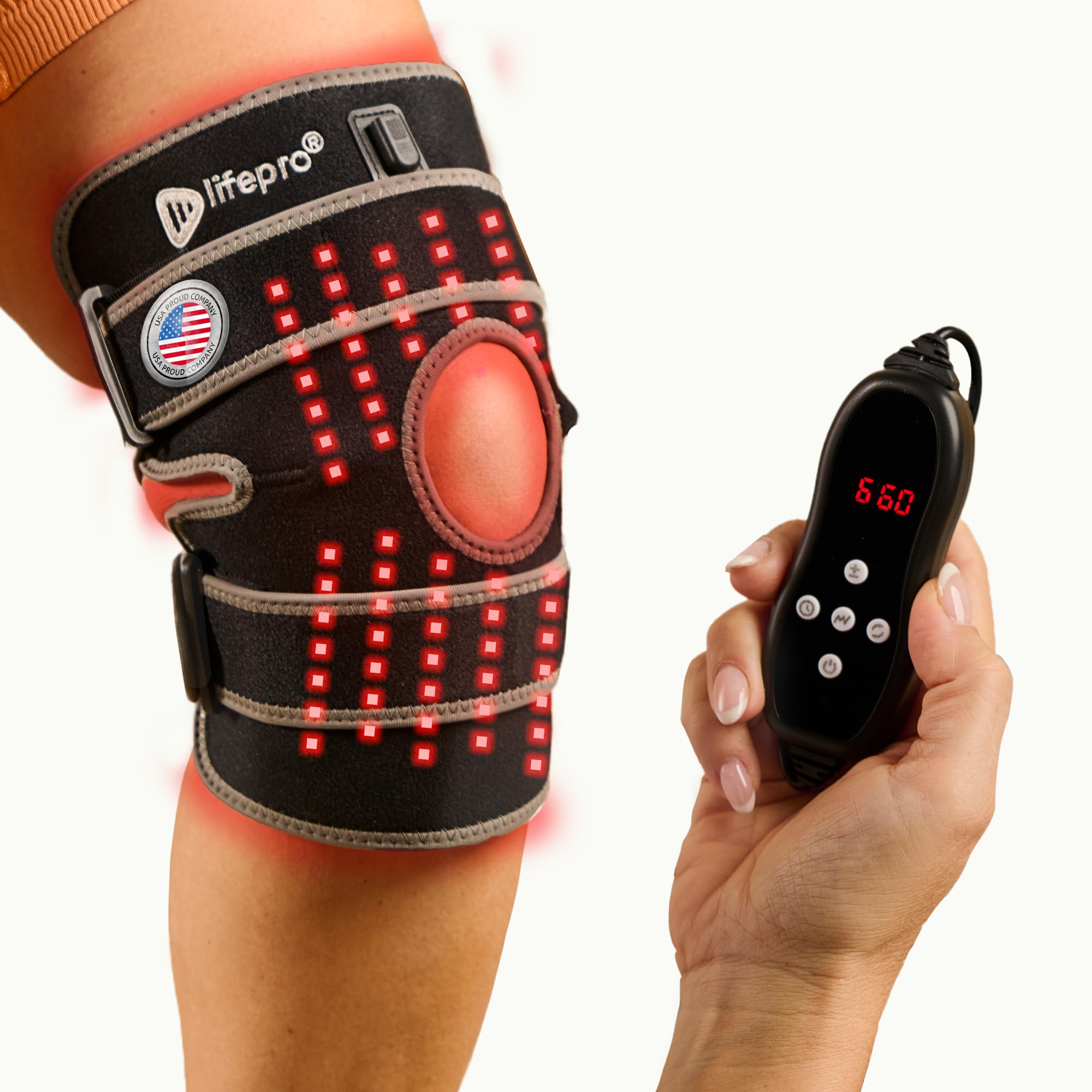 Portable Red Light Therapy Knee Brace for Pain Relief