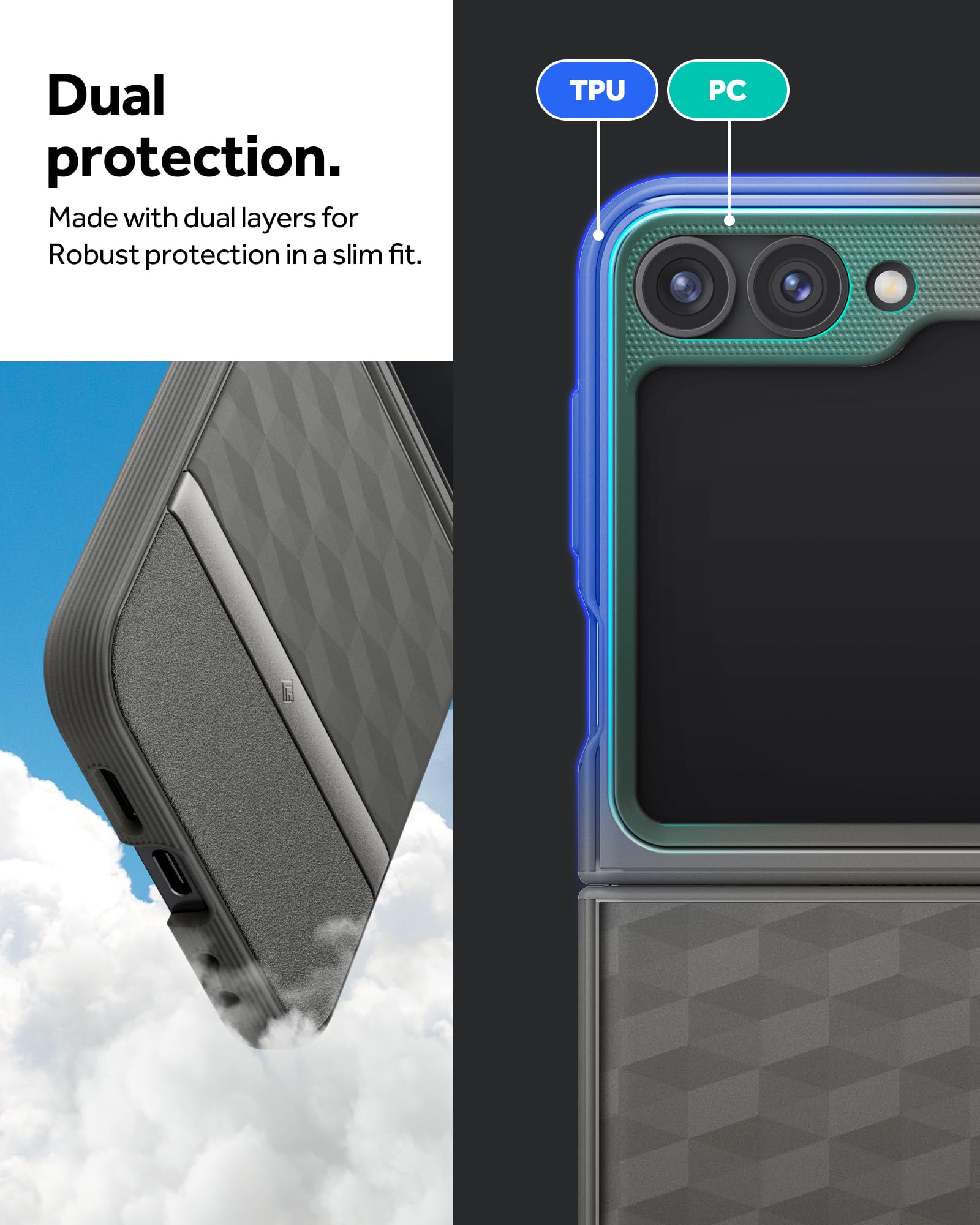 Caseology Parallax Ergonomic Protective Case for Galaxy Z Flip 6