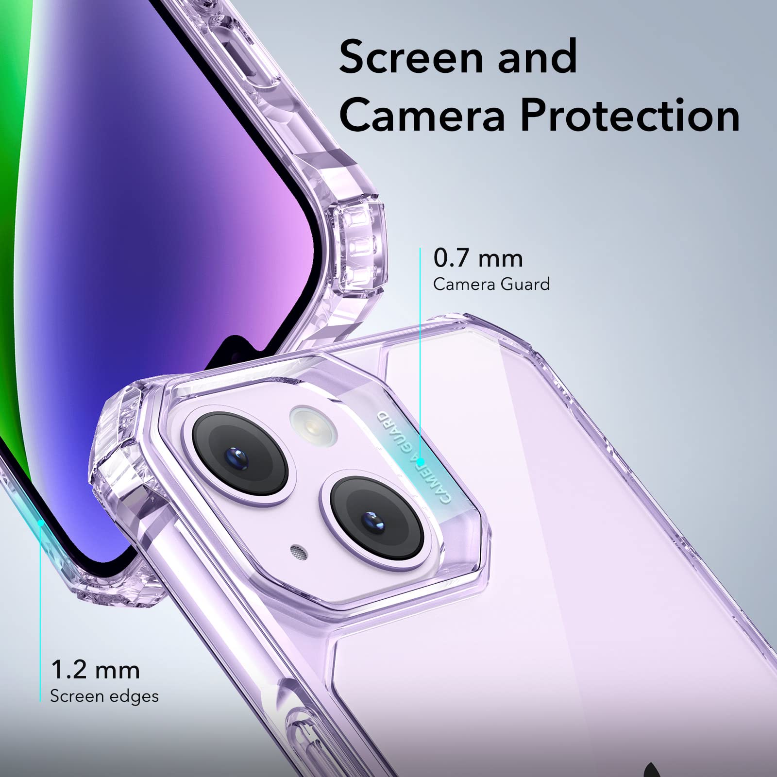 Military-Grade Clear Case for iPhone 14 and 13