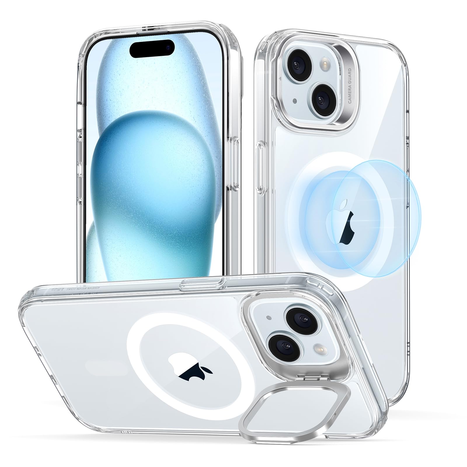 Military-Grade iPhone 16 Pro Max Case with Built-in Stand