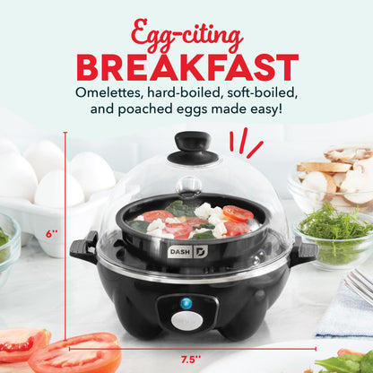 Dash Rapid Egg Cooker 6 Egg Capacity Auto Shut Off Aqua