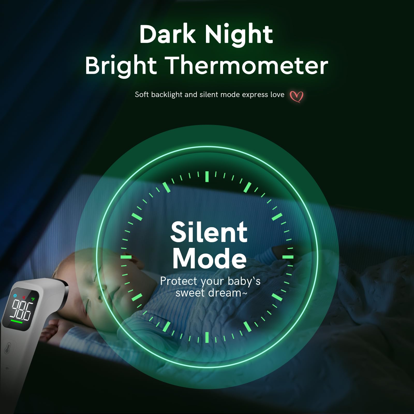 No Touch Digital Thermometer with Fever Alarm for Home Use