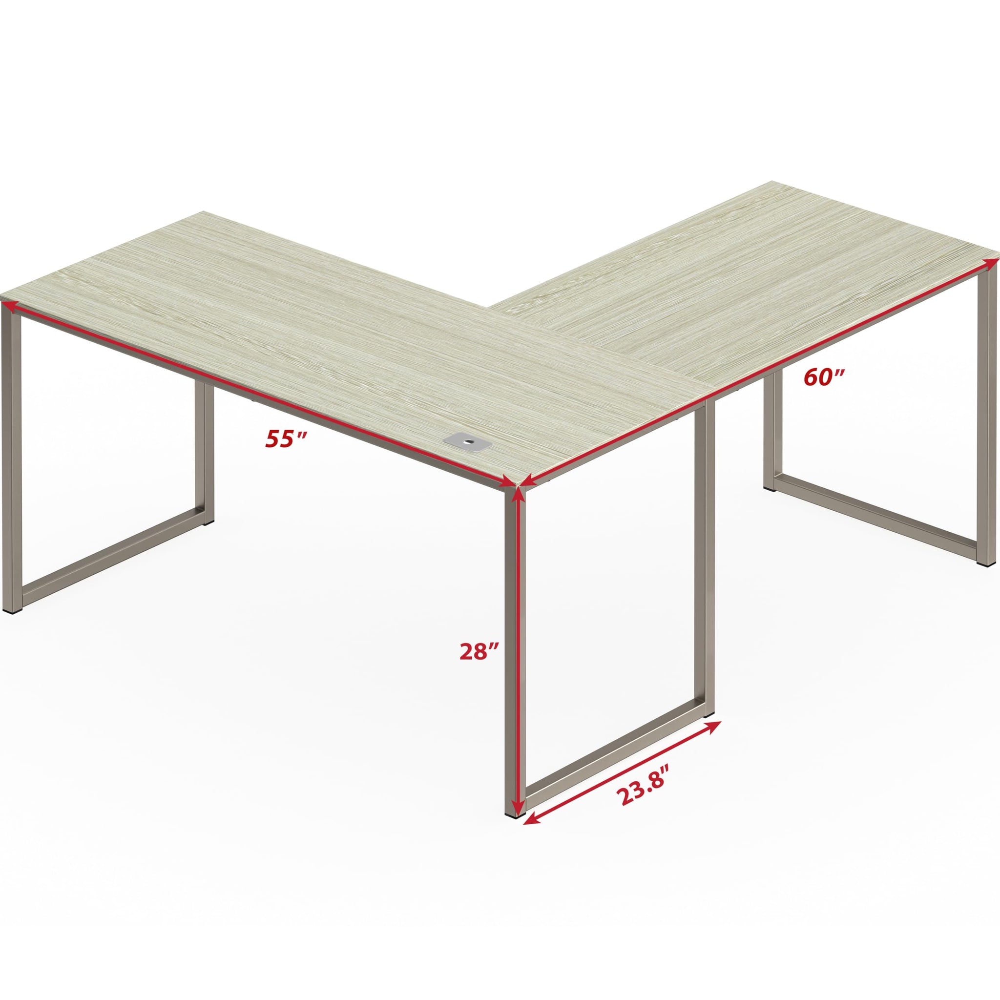 L Shape Home Office Desk for Maximal Workspace
