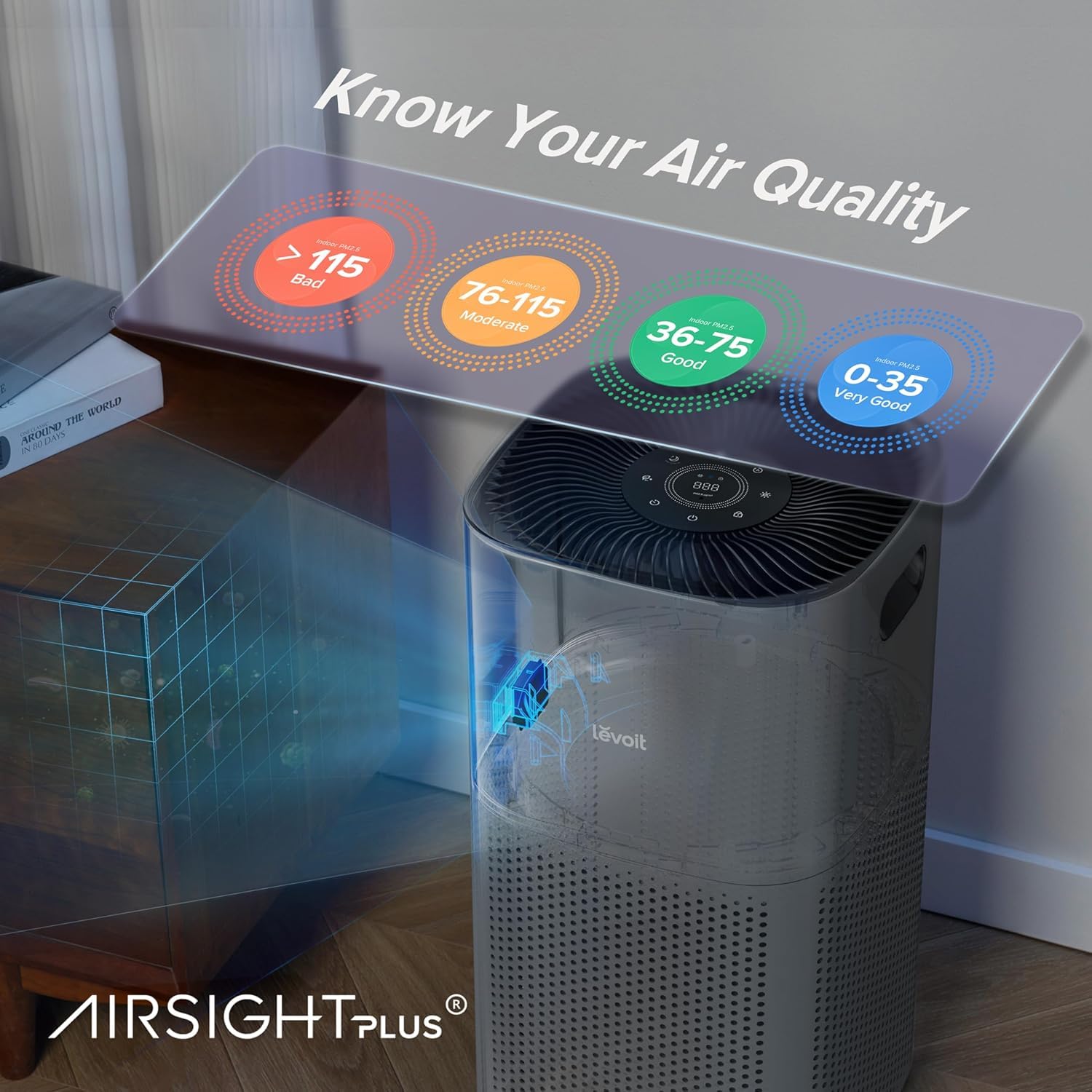 Levoit Smart Air Purifier for Large Rooms