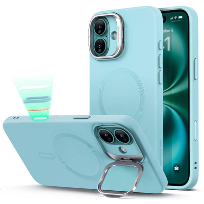 Military-Grade iPhone 16 Pro Max Case with Built-in Stand