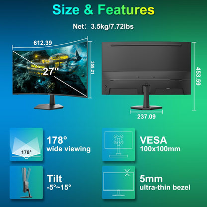 Sansui 24 Inch Eye Care Monitor With HDMI And VGA Ports