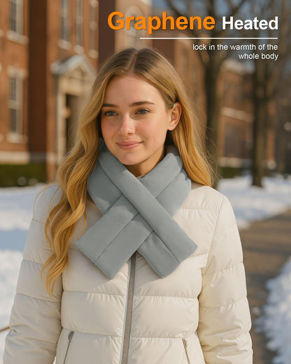 Wulcea Graphene Heated Scarf For Women 6000mAh Fast Charge