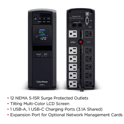 CyberPower PFC Sinewave UPS Battery Backup Surge Protection