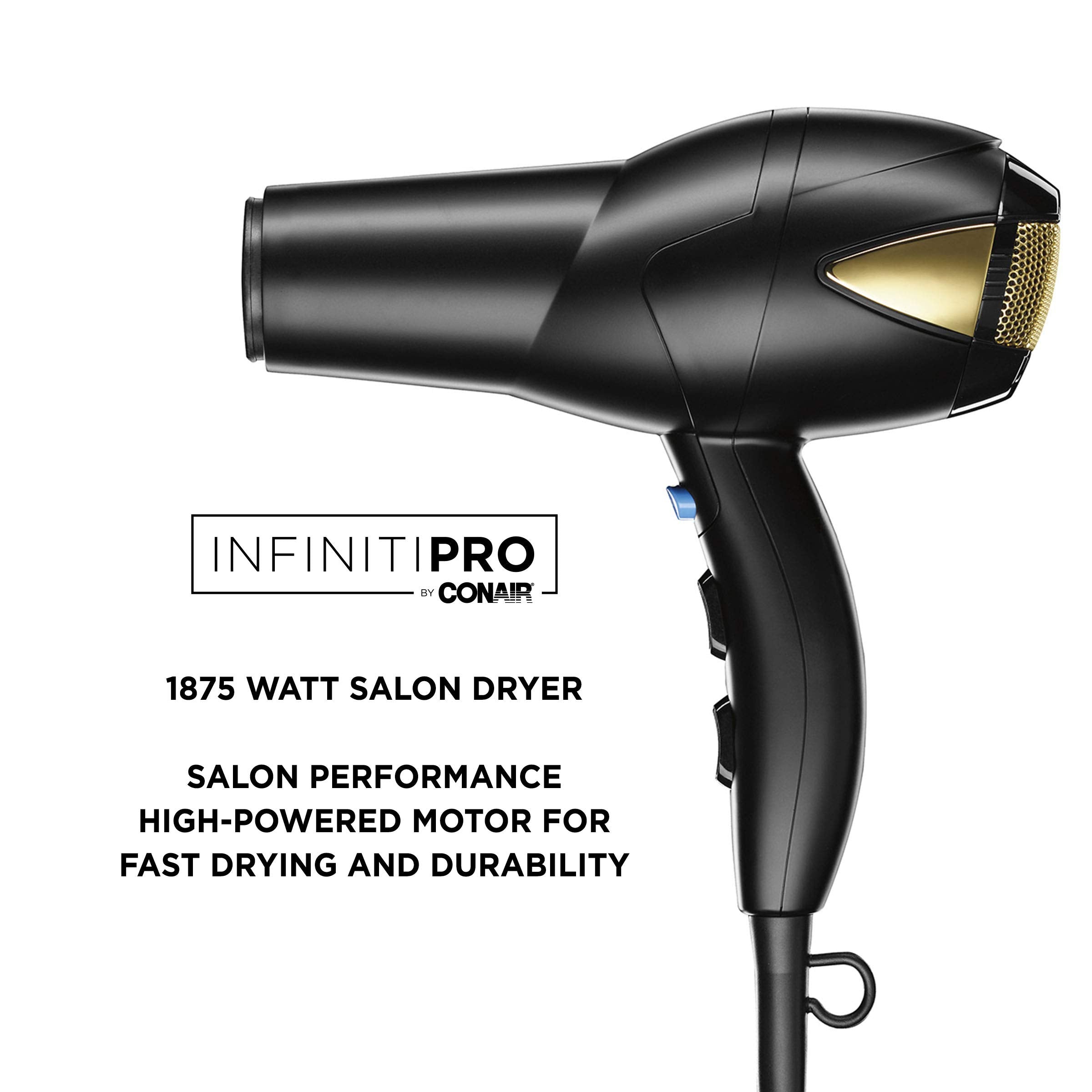 InfinitiPRO Hair Dryer with Diffuser for Frizz Free Curls