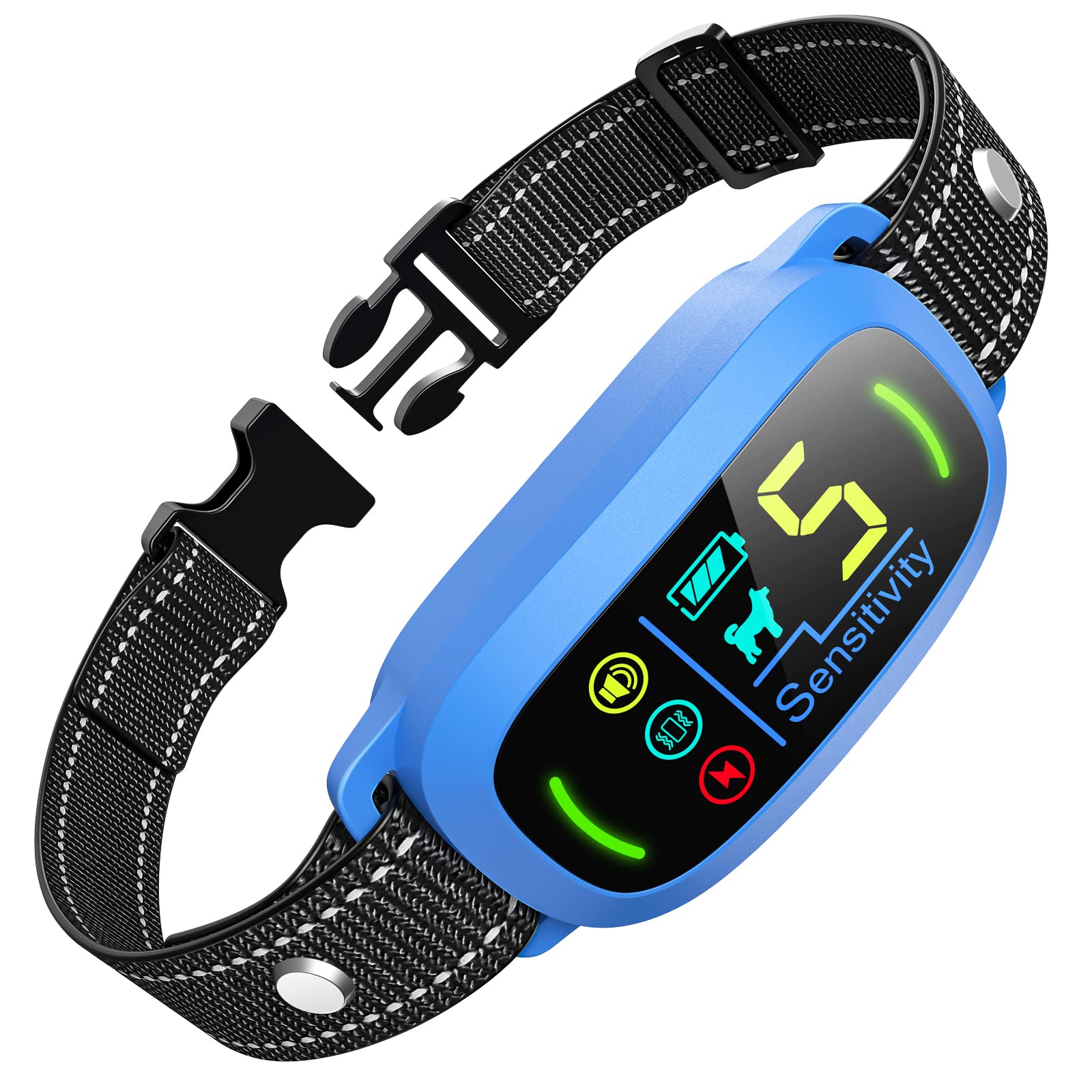 Rechargeable Dog Bark Collar with Adjustable Sensitivity Levels