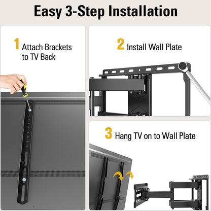 Mounting Dream Full Motion TV Wall Mount 32 To 65 In MD2380