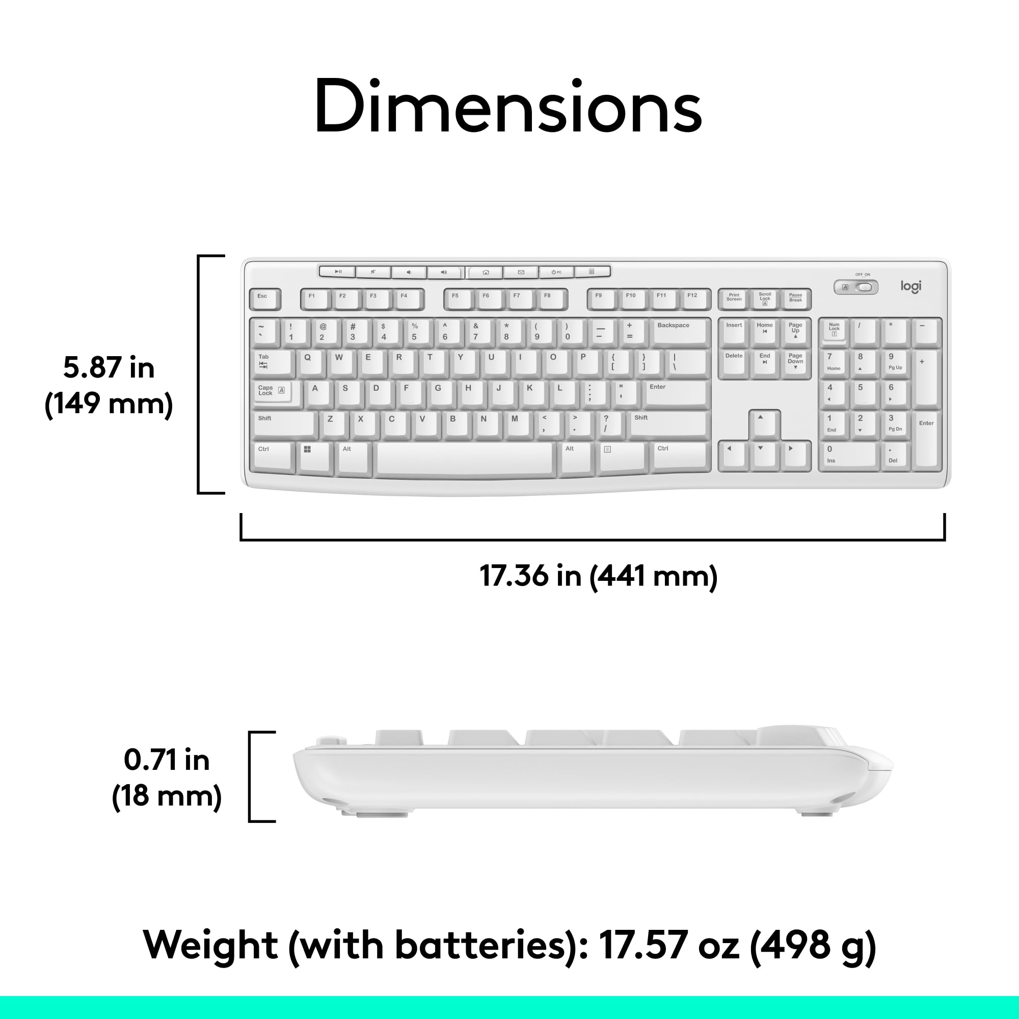 Logitech MK270 Wireless Keyboard and Mouse Combo for Easy Computing