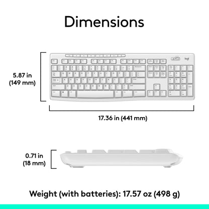 Logitech MK270 Wireless Keyboard and Mouse Combo for Easy Computing