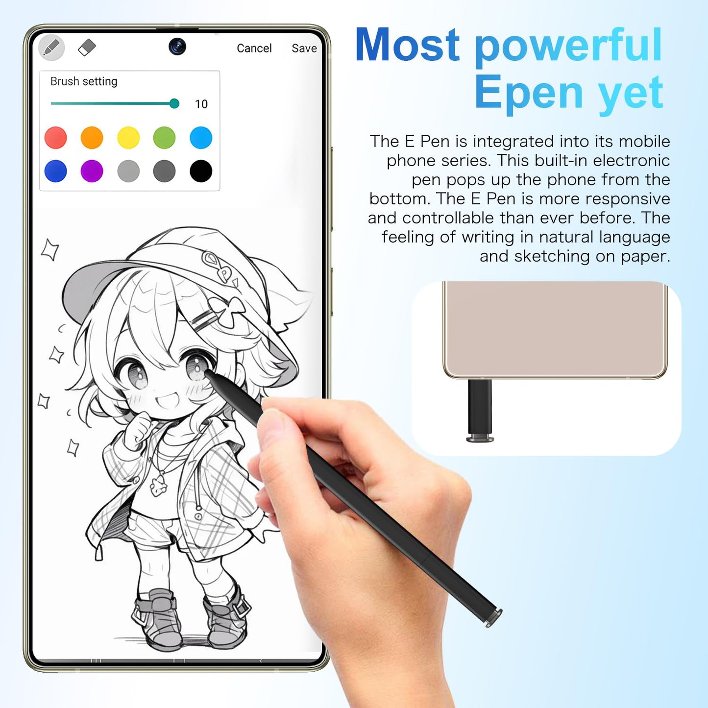 MMY I25 Ultra Unlocked Phone Built In Pen 6.99in 16GB 512GB Android 14 5G Green