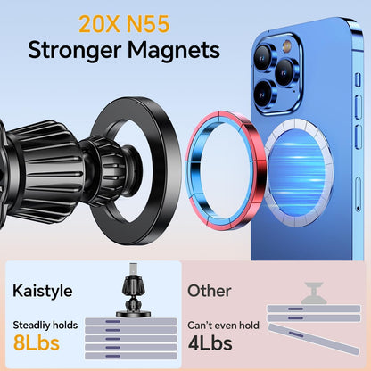 Kaistyle MagSafe Car Mount 360 Rotation 20 Strong Magnets