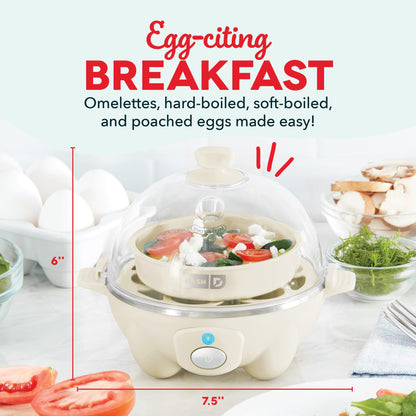 Dash Rapid Egg Cooker 6 Egg Capacity Auto Shut Off Aqua