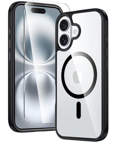 FNTCASE Clear Case For iPhone 17 Pro Max Screen Protector