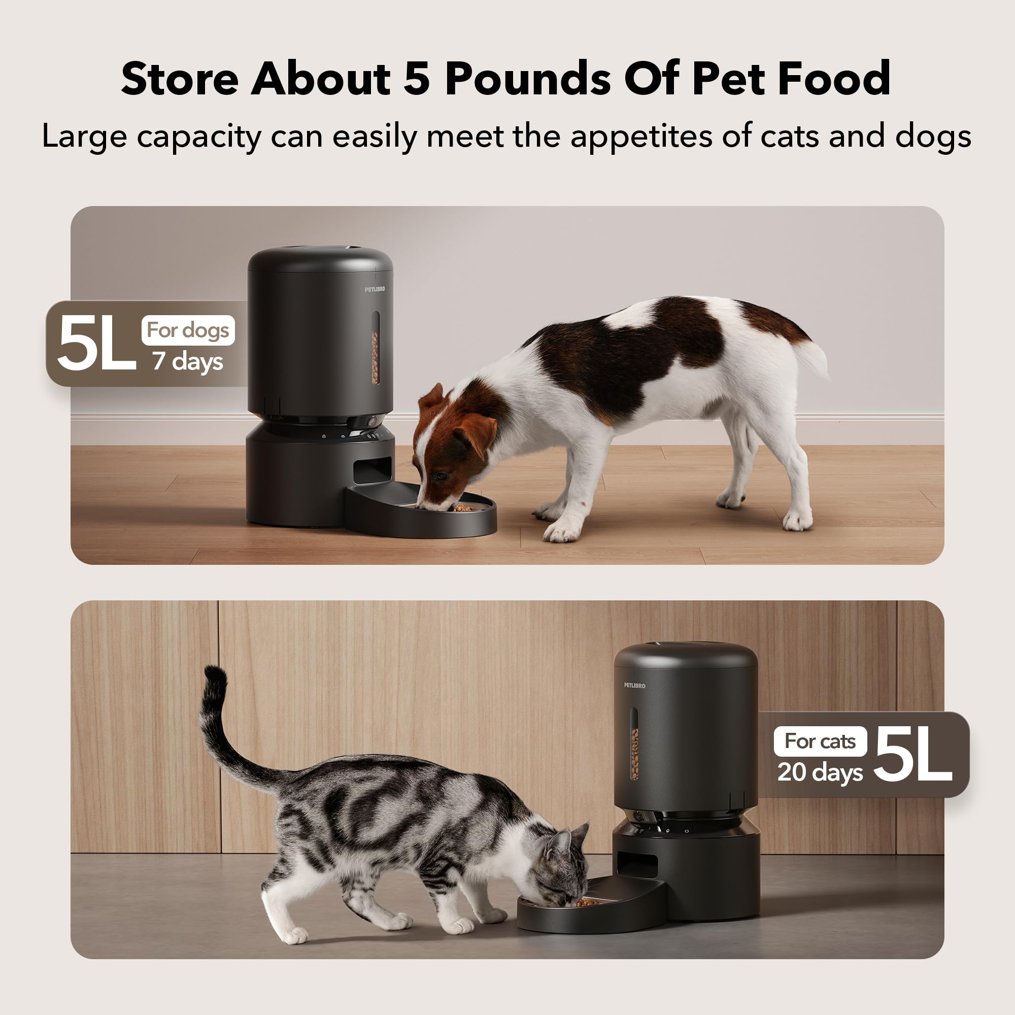 PETLIBRO Automatic Cat Feeder with HD Camera and Alerts