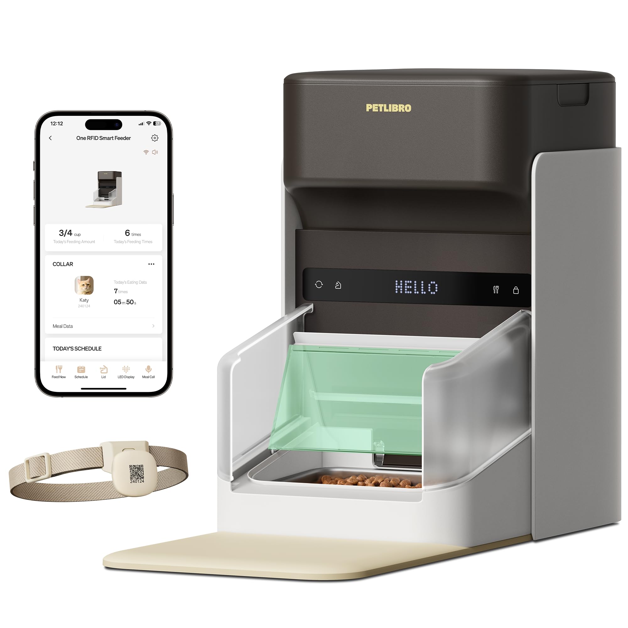 Automatic Cat Feeder With App Control For Convenient Feeding
