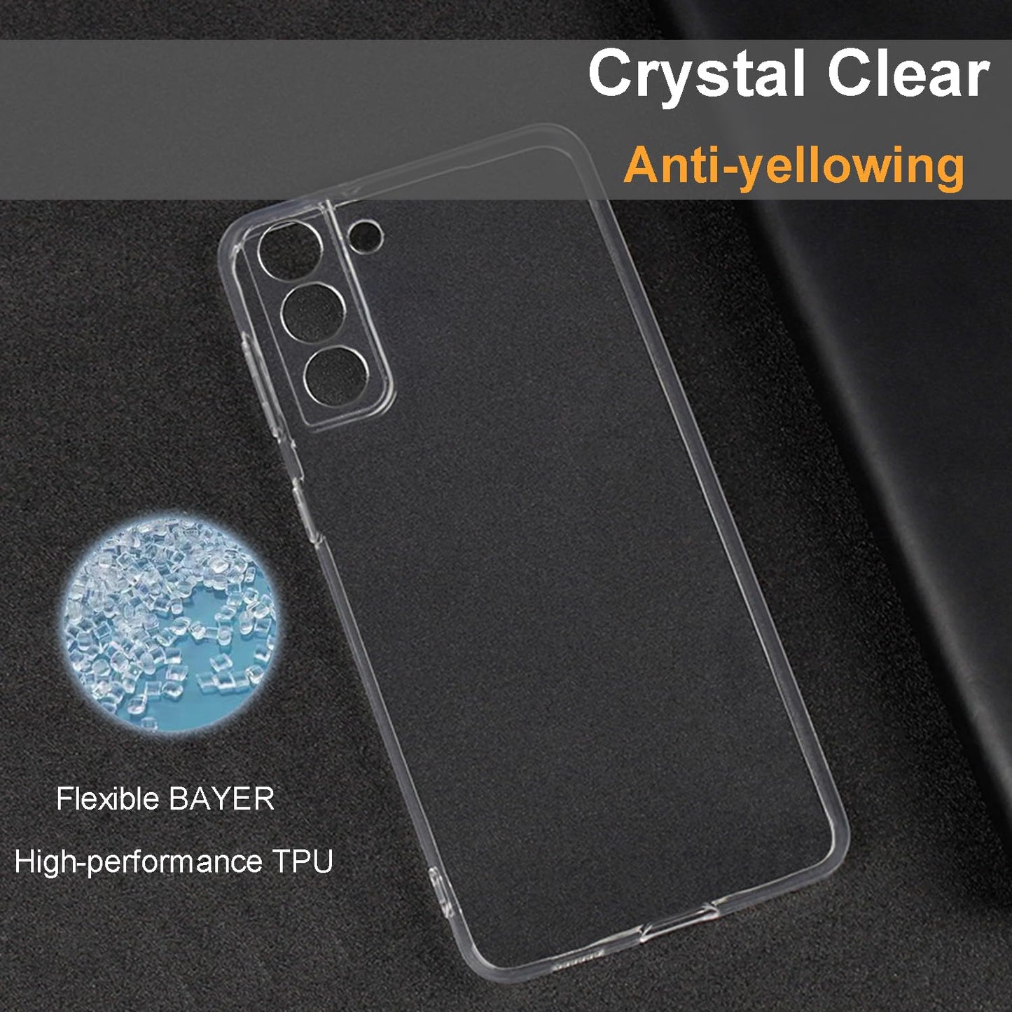 Tenoc Clear Case For Samsung Galaxy S22 6 Inch Non Yellowing Protective Bumper