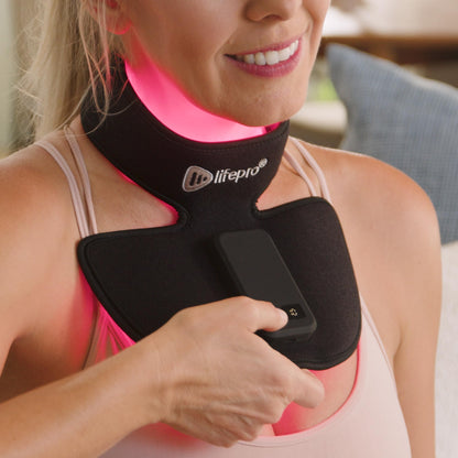 Compact Rechargeable Red Light Therapy Neck Device