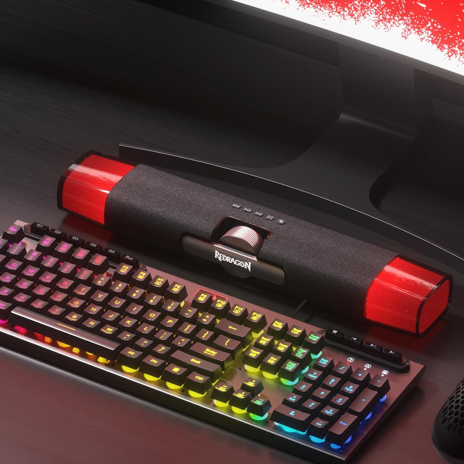 Redragon RGB Bluetooth Speakers with Rich Sound Quality
